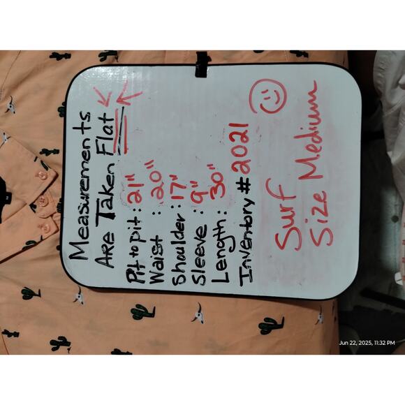 Molokai Surf Co Mens Medium Cattle Skull Cactus Grungecore Button Down Shirt - Picture 3 of 6